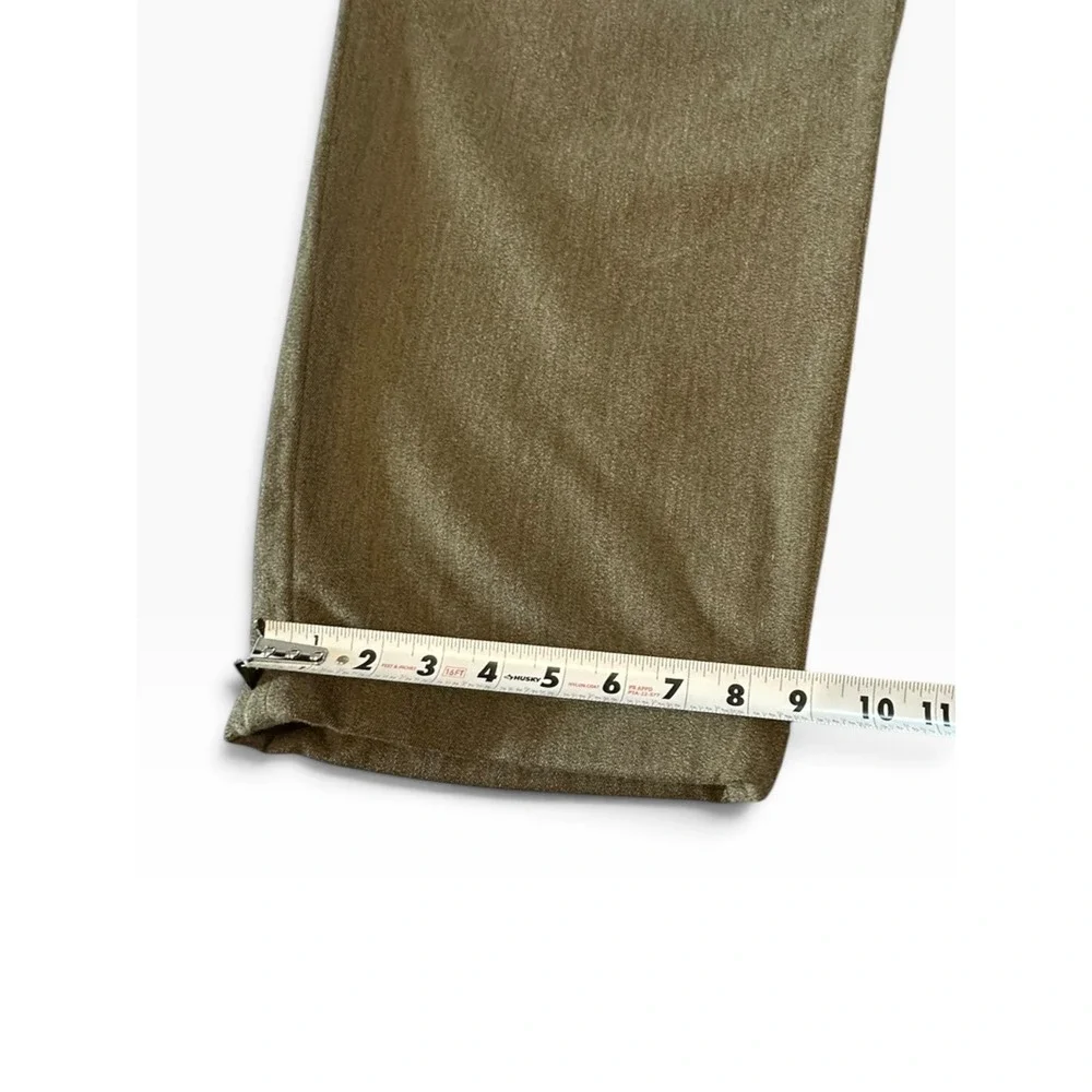 Orvis Pleated Wool Trousers Mens 40 x 29 Olive Green Made in USA Cuffed EUC